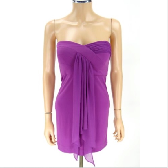 BCBGENERATION Bustier Top Wild Orchid Pink Sz 2 - Picture 4 of 8